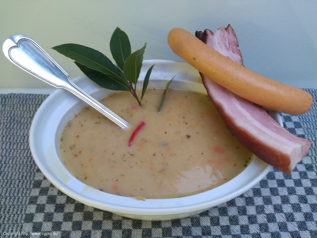 Kartoffel Suppe nach Hausfrauen Art