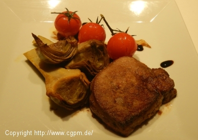 Kalbsleber gebraten mit Kräutertomaten und Balsamico