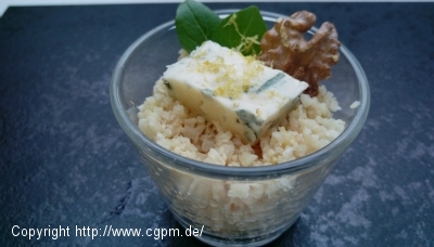 Blumenkohl, geröstet, mit Gorgonzola