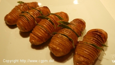 Hasselback-Kartoffeln  /  Fächerkartoffeln