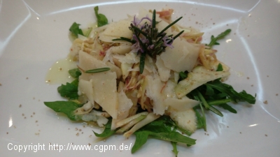 Artischockensalat mit Parmesanspänen