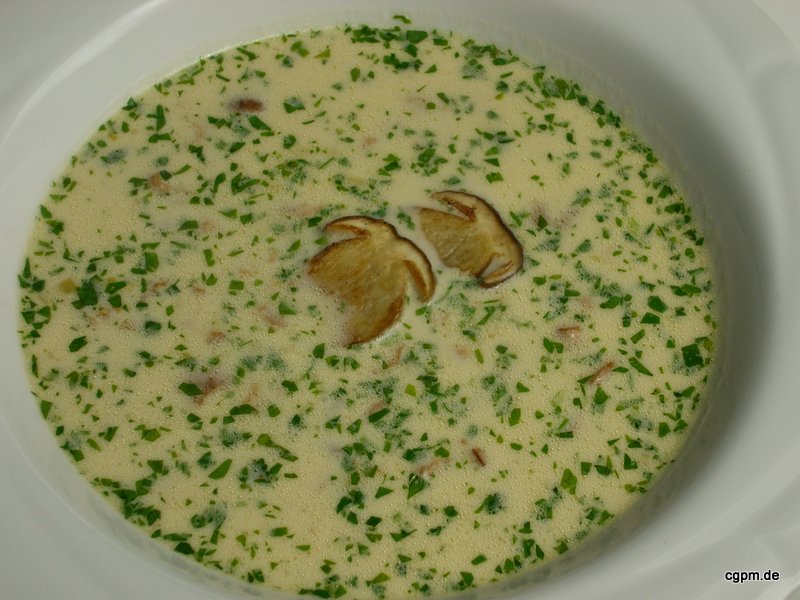 Pilzsuppe, nach einer Pilzwanderung im Schwarzwald