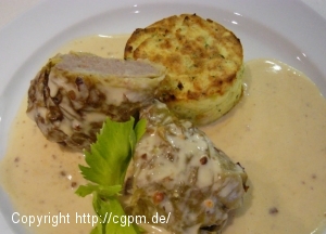 Kartoffel-Petersilien-Püree zu den Kohlrouladen