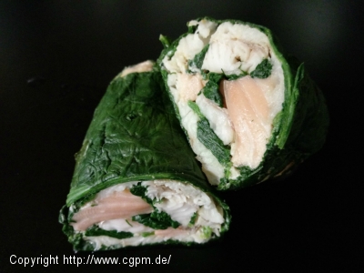 Galantine von Lachs und Scholle