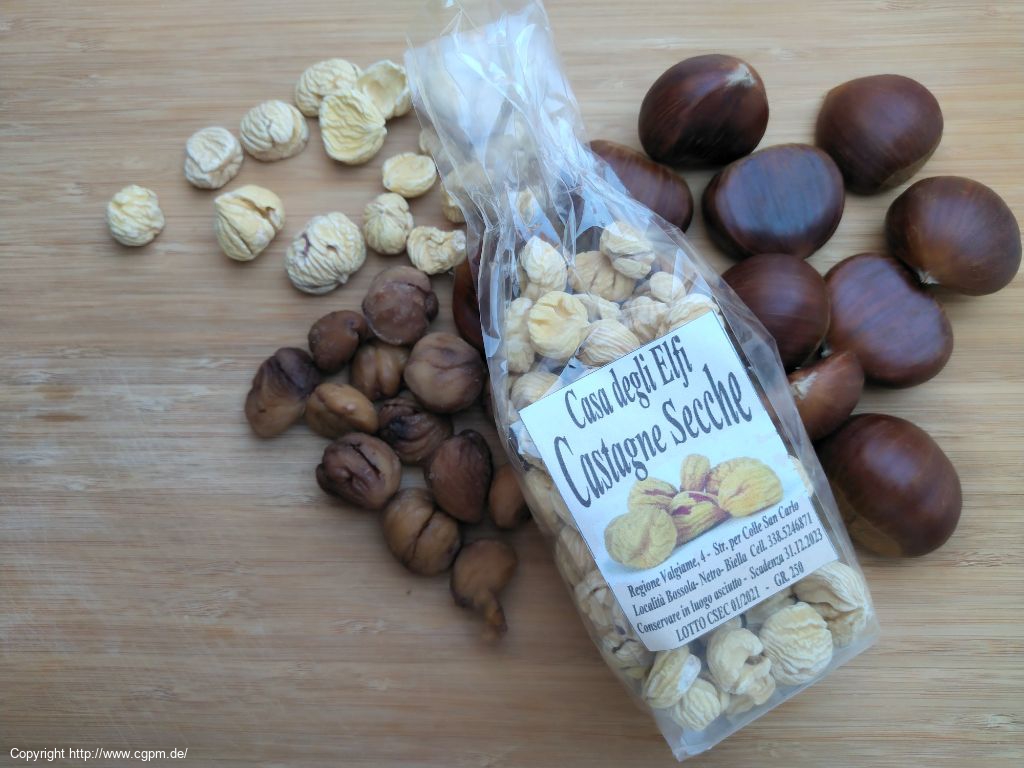 Maroni/Eßkastanien – Castagne Santuario de Graglia