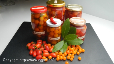 Tomaten, süß-sauer eingelegt