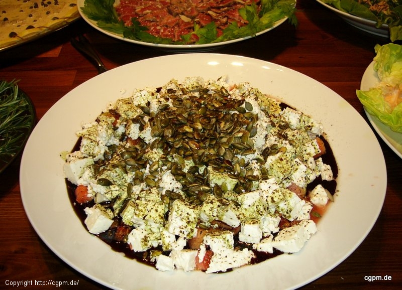 Wassermelone mit Feta