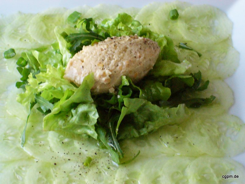 Gurkencarpaccio Mit Limonendressing - Rezepte Suchen